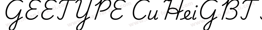 GEETYPE CuHeiGBT Flash字体转换